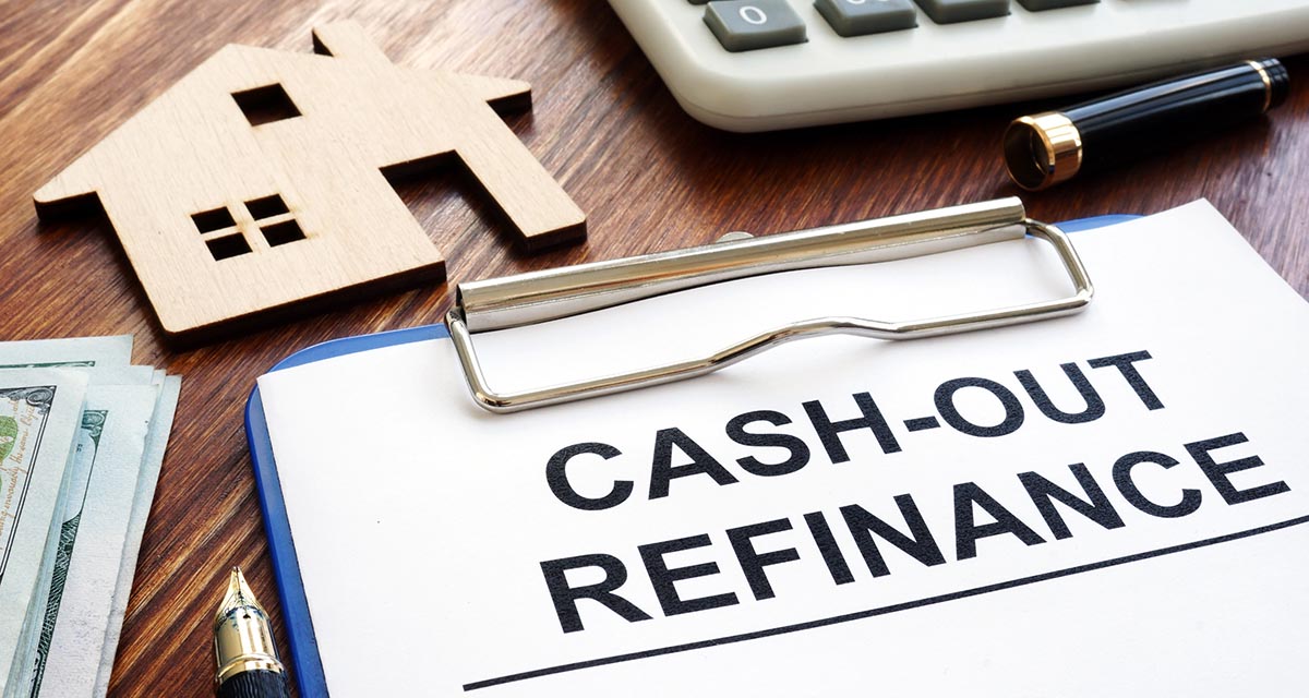 Clipboard Says Cash Out Refinance next to calculator