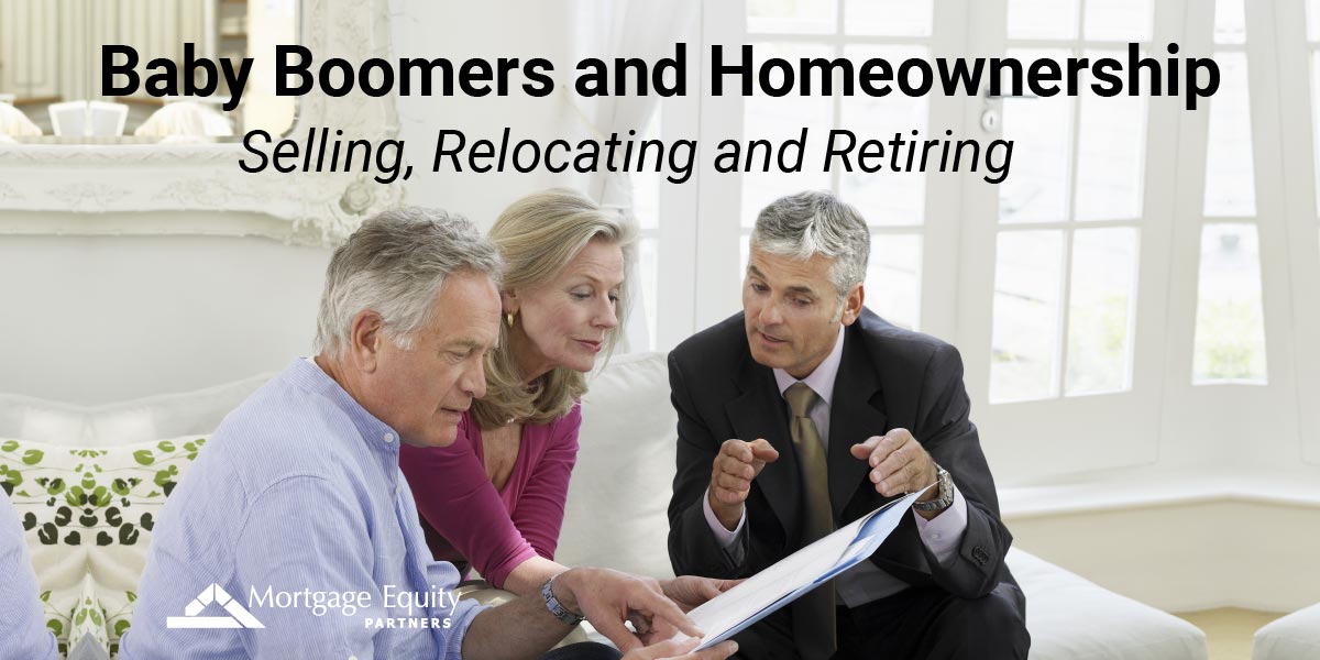 Baby boomers talking over retirement with loan officer